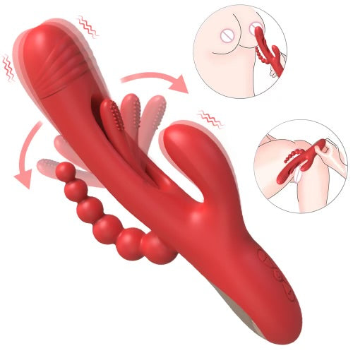 Red Erotic Triple Pleasure By 4PLAY69 INC