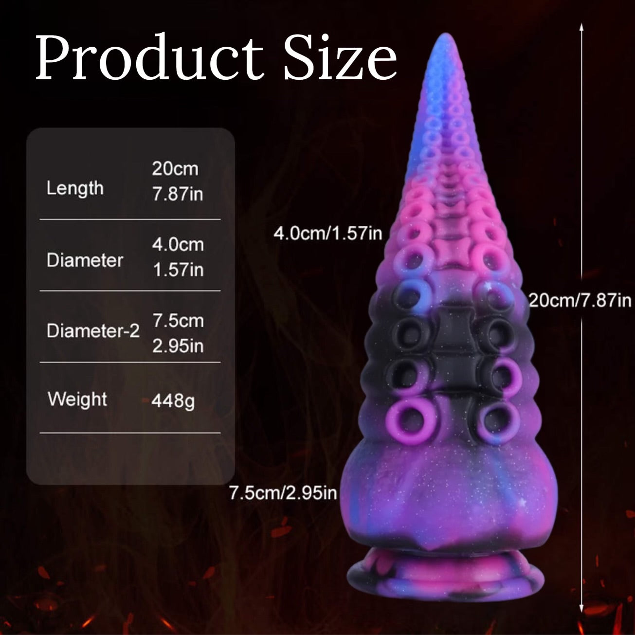Octo-Pussy Creature Cocks 8” Suction Cup Dildo By 4PLAY69 INC