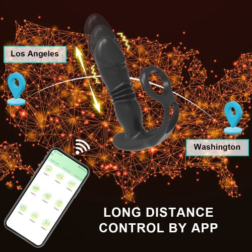 Black Panther App Controlled Thrusting Anal Plug By 4PLAY69 INC