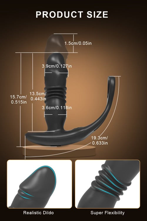 Black Panther App Controlled Thrusting Anal Plug By 4PLAY69 INC