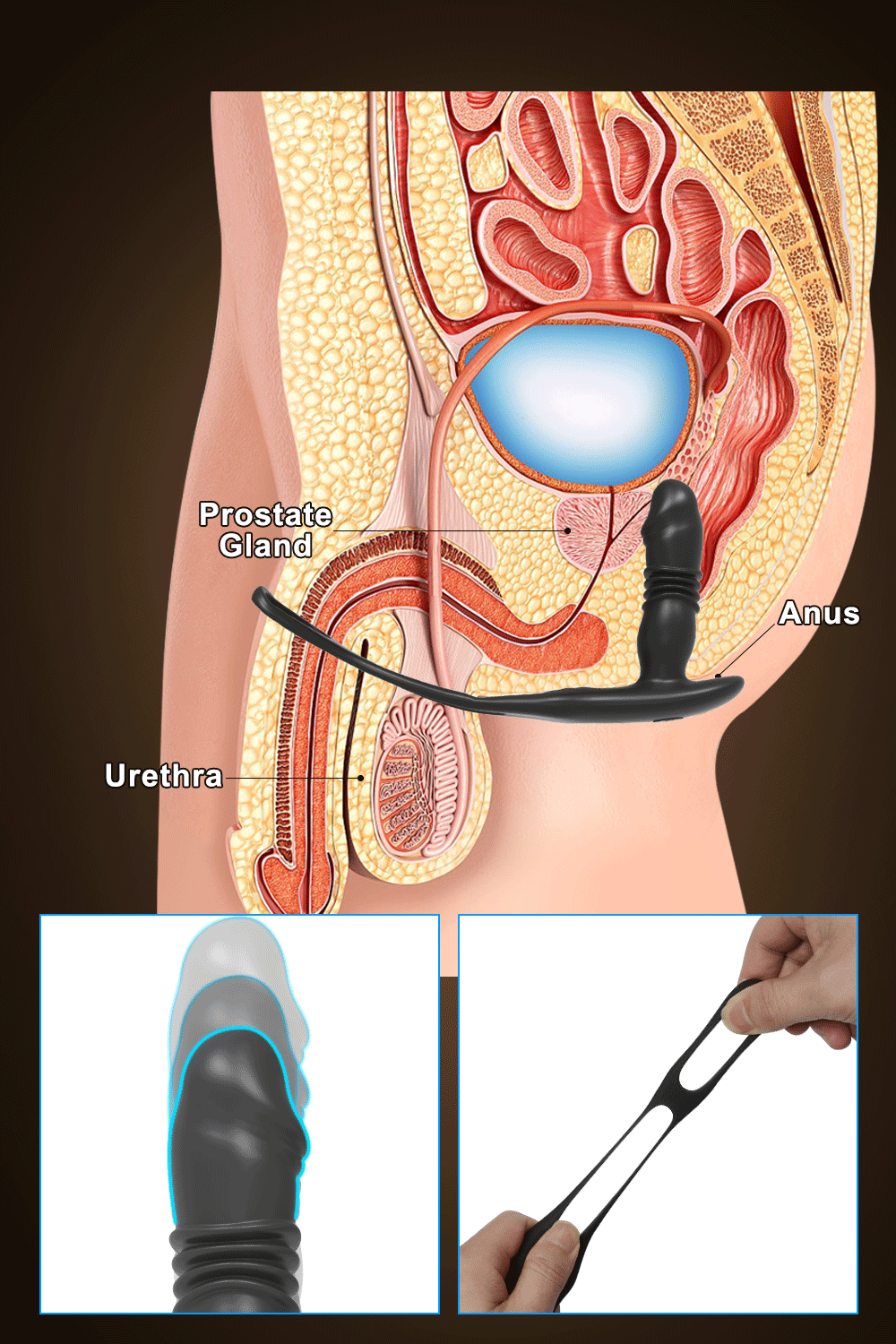 Black Panther App Controlled Thrusting Anal Plug By 4PLAY69 INC