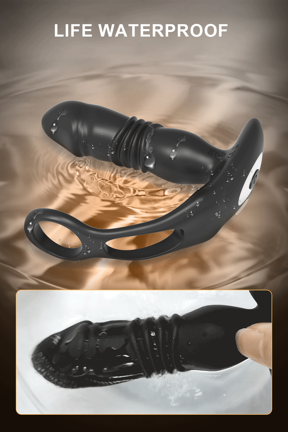 Black Panther App Controlled Thrusting Anal Plug By 4PLAY69 INC
