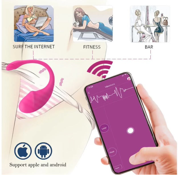 Pure Bliss App Control Wearable Vibrator By 4PLAY69 INC