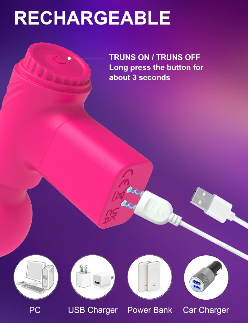 Party Favor Mini Pink Vibrating Gun By 4PLAY69 INC