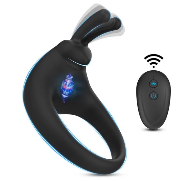 Play Bunny Vibrating Cock Ring With Remote By 4PLAY69 INC