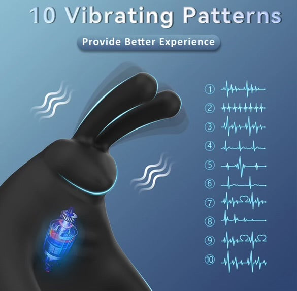 Play Bunny Vibrating Cock Ring With Remote By 4PLAY69 INC