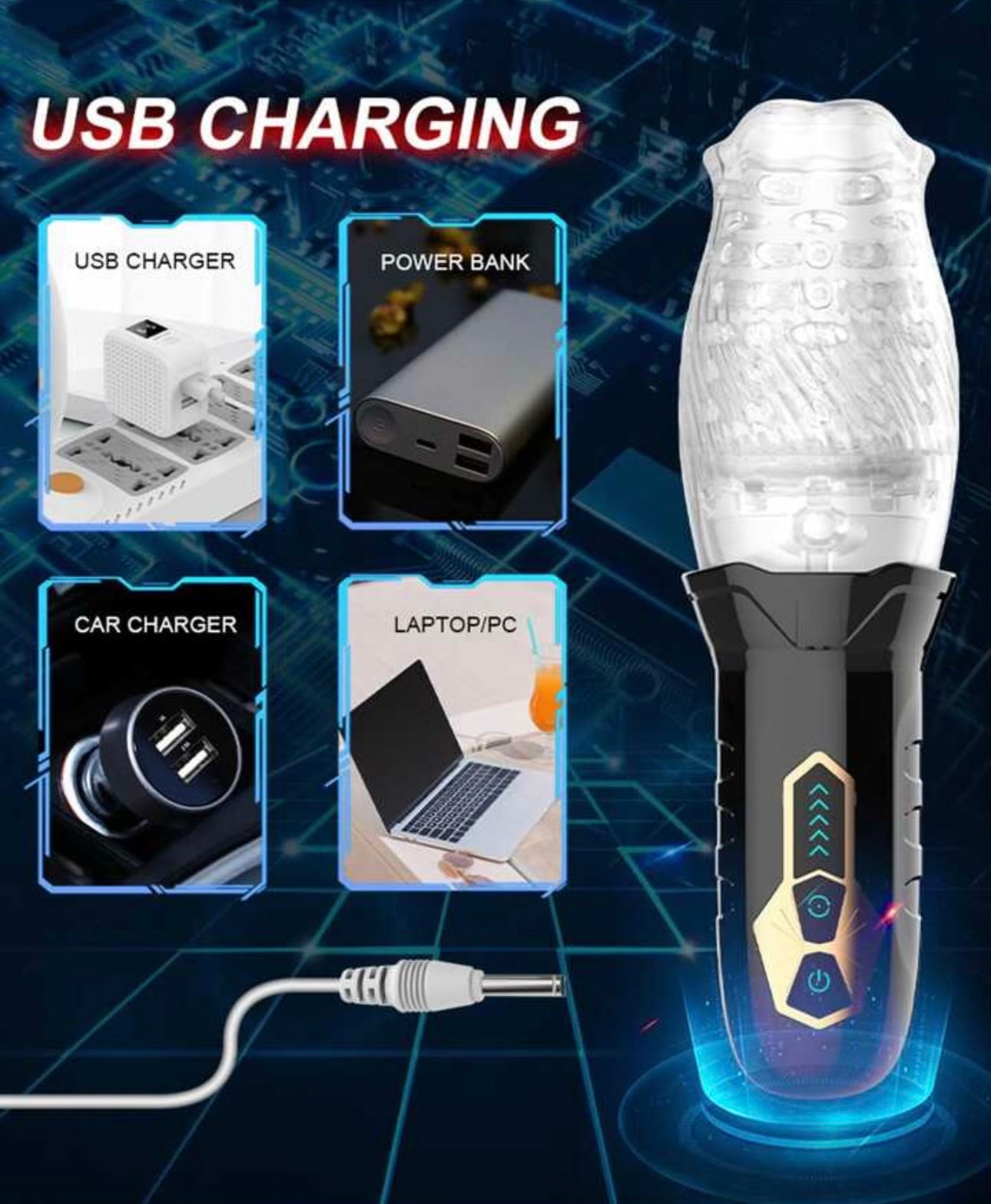 Secret Lover Rotating Vibrating Masturbation Cup By 4PLAY69 INC