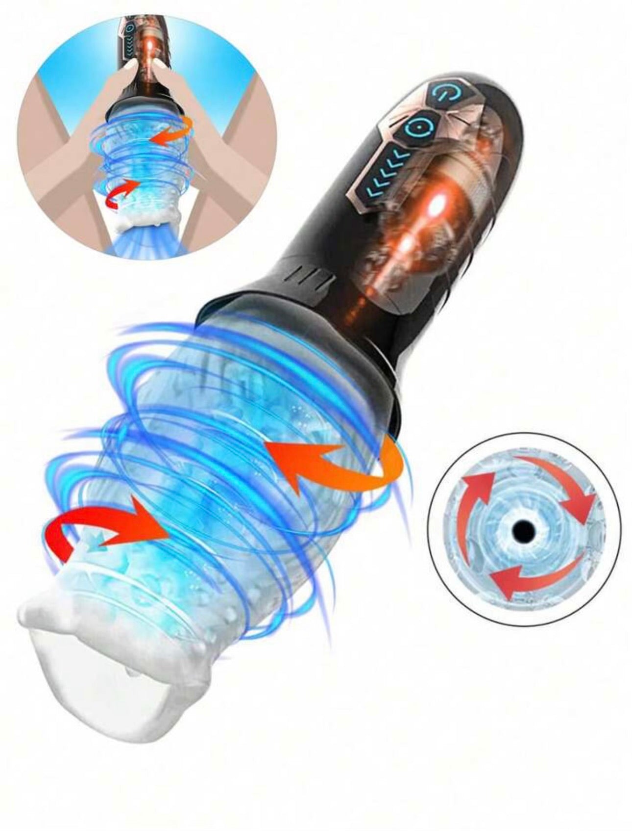 Secret Lover Rotating Vibrating Masturbation Cup By 4PLAY69 INC