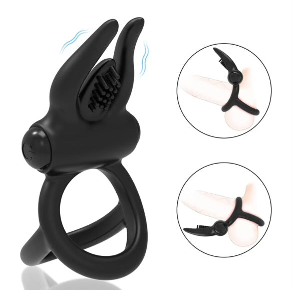 Bad Bunny Vibrating Double Cock Ring By 4PLAY69 INC