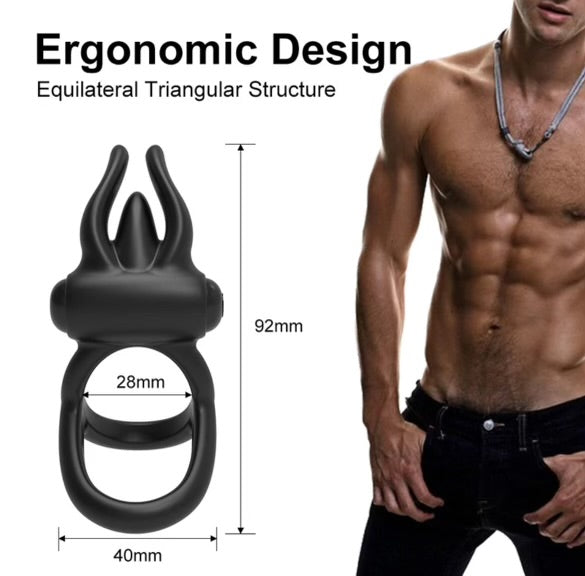 Bad Bunny Vibrating Double Cock Ring By 4PLAY69 INC
