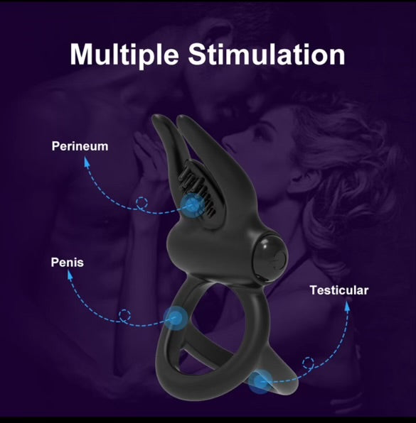 Bad Bunny Vibrating Double Cock Ring By 4PLAY69 INC