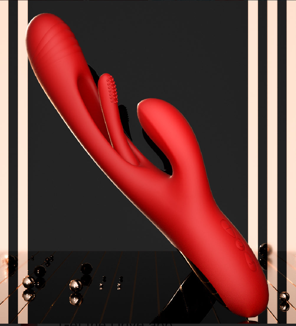 Red Orgasmic Triple Pleasure By 4PLAY69 INC