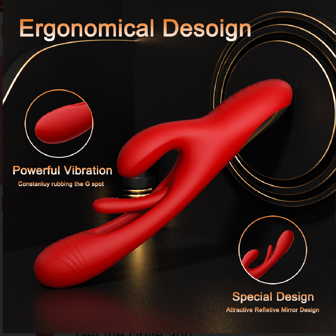 Red Orgasmic Triple Pleasure By 4PLAY69 INC