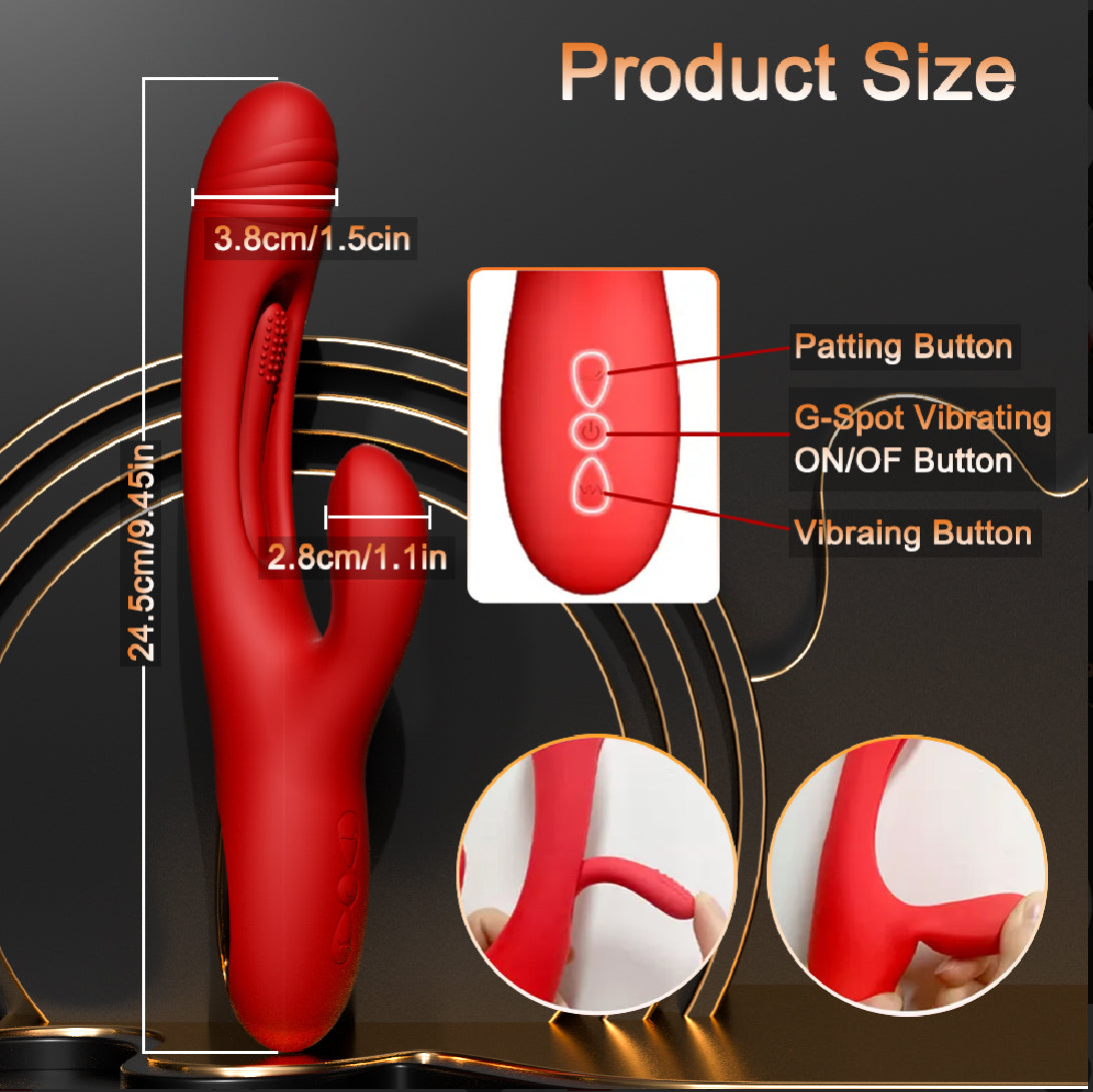 Red Orgasmic Triple Pleasure By 4PLAY69 INC