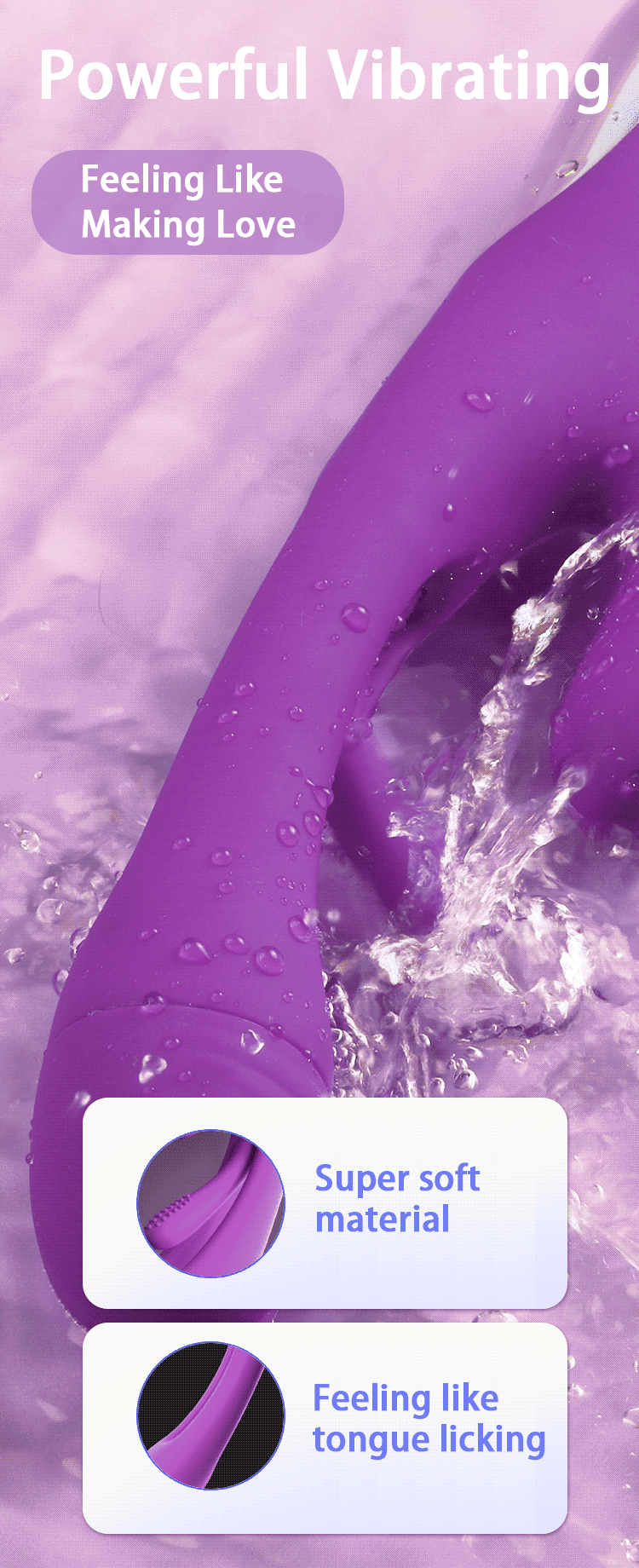 Purple Orgasmic Triple Pleasure By 4PLAY69 INC