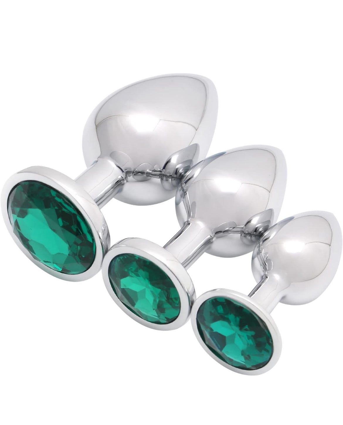 Love Plugs Silver Anal Plug Set of 3 By 4PLAY69 INC