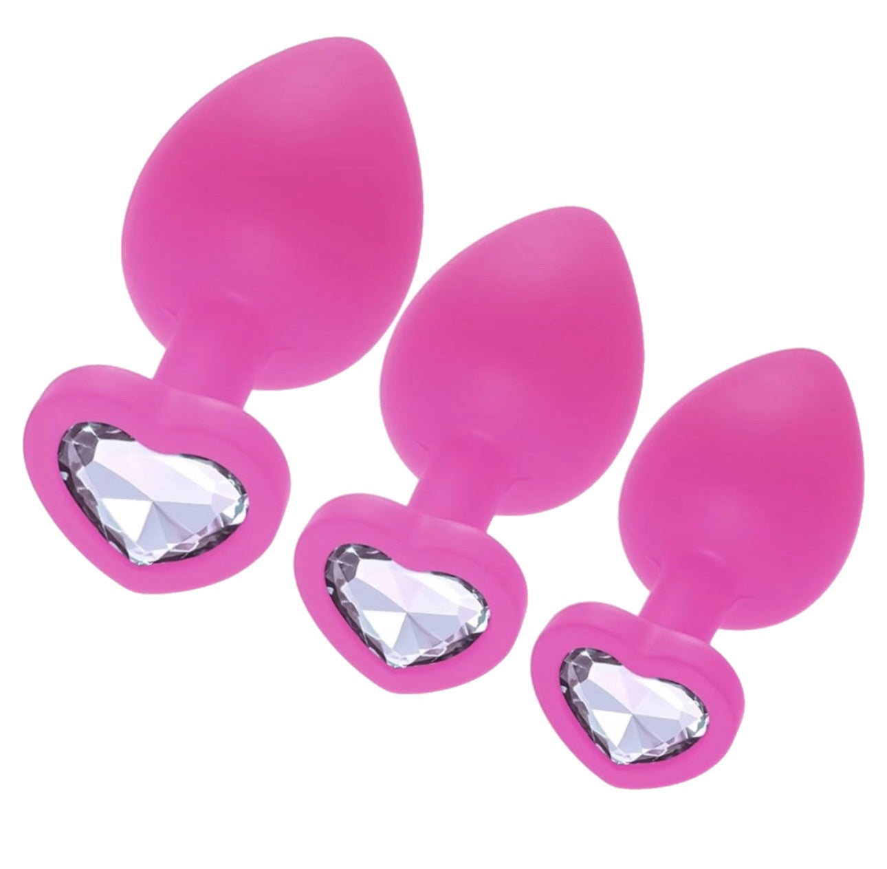 Love Plugs Pink Silicone Anal Plugs Set Of 3 By 4PLAY69 INC
