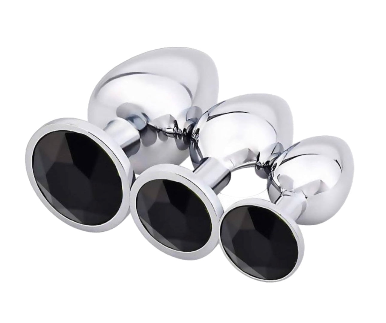 Love Plugs Silver Anal Plug Set of 3 By 4PLAY69 INC