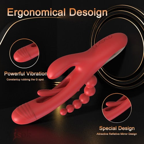 Red Erotic Triple Pleasure By 4PLAY69 INC