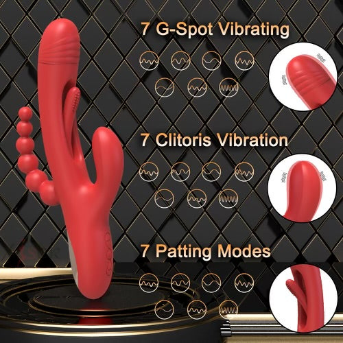 Red Erotic Triple Pleasure By 4PLAY69 INC