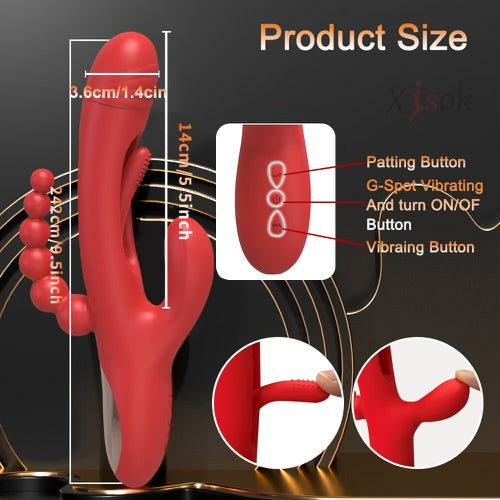 Red Erotic Triple Pleasure By 4PLAY69 INC