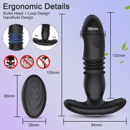 Thor Remote Control Thrusting Anal Plug By 4PLAY69 INC