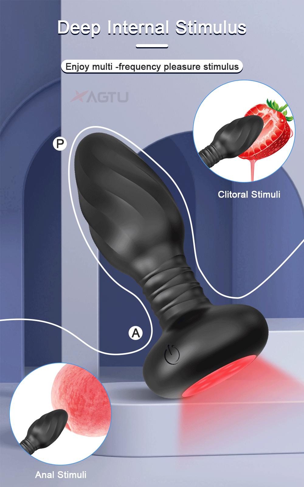 Luminous Symphony LED APP Controlled Anal Plug By 4PLAY69 INC