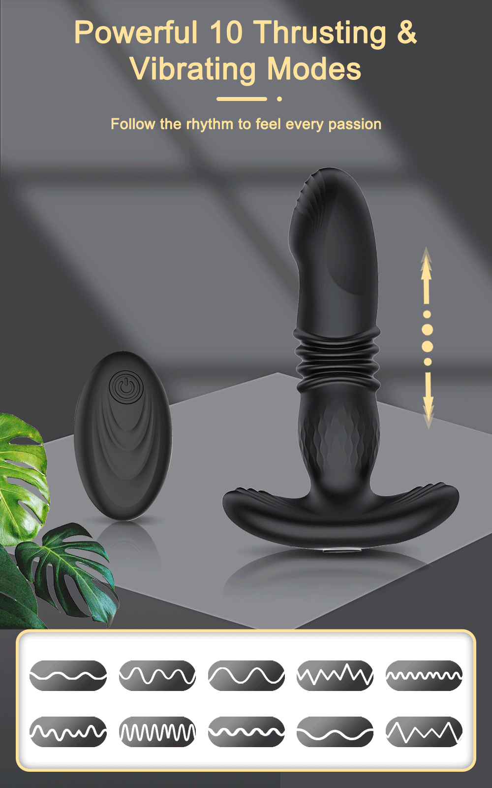 Thor Remote Control Thrusting Anal Plug By 4PLAY69 INC