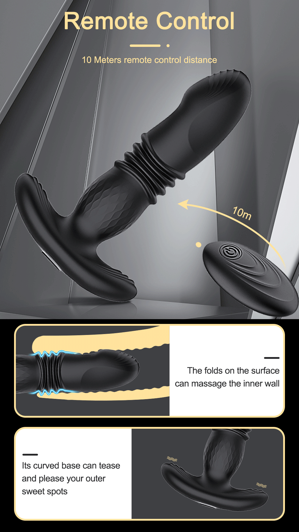 Thor Remote Control Thrusting Anal Plug By 4PLAY69 INC