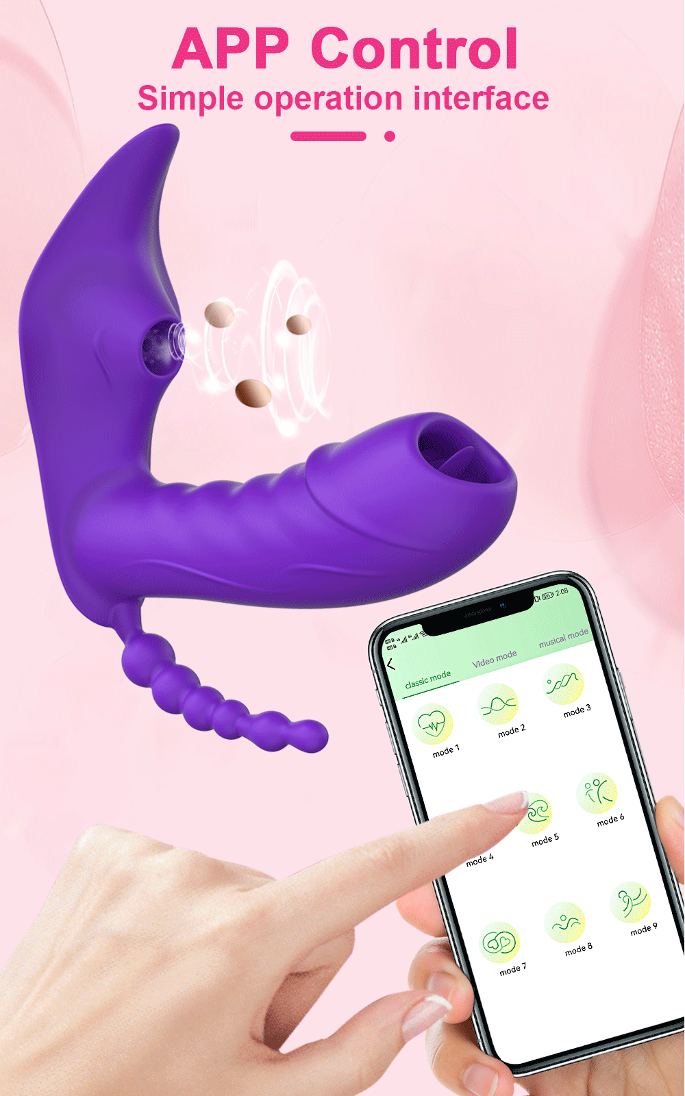 Dreamer Triple Pleasure App Control By 4PLAY69 INC