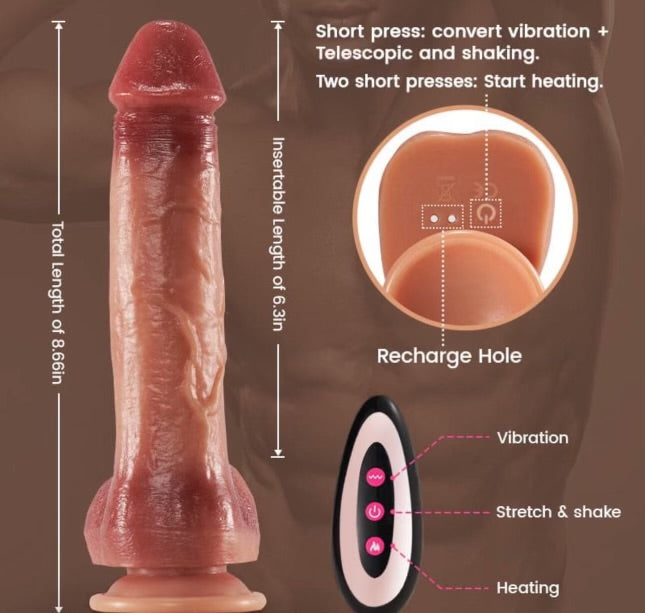 Magic Mike Thrusting Dildo With Remote Control By 4PLAY69 INC