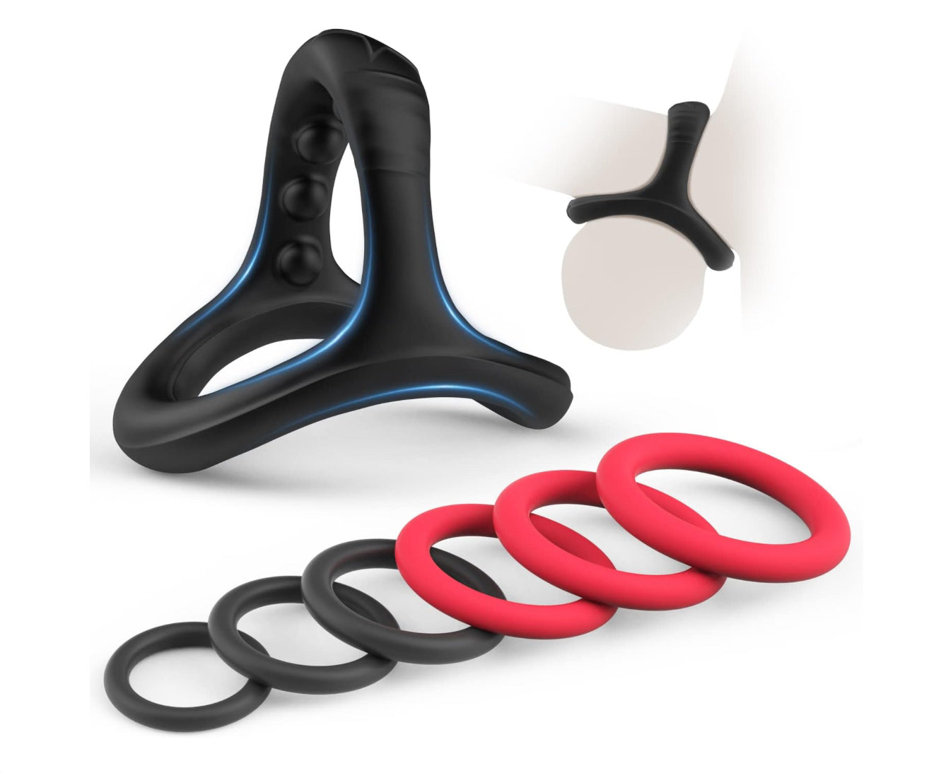 Ring Master Cock Rings 7 Piece Set By 4PLAY69 INC