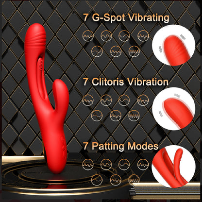 Red Orgasmic Triple Pleasure By 4PLAY69 INC