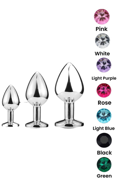 Love Plugs Silver Anal Plug Set of 3 By 4PLAY69 INC