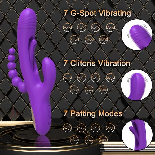 Purple Erotic Triple Pleasure  By 4PLAY69 INC